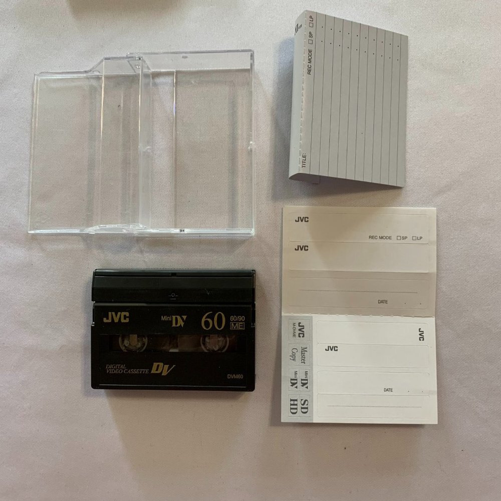 JVC DV60M 60ME Mini DV Digital Video Cassette LP Mode 60 Minutes